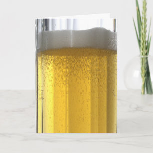 Glass Mug of Beer Custom Greeting Card