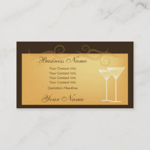 Glass of Сhampagne Business Cards