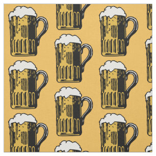 Glass of Beer custom colour fabric