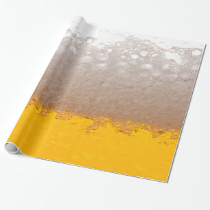 Glass of Beer with Head Wrapping Paper