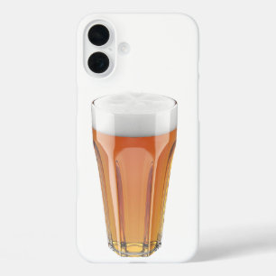 Glass of lager beer iPhone 16 plus case