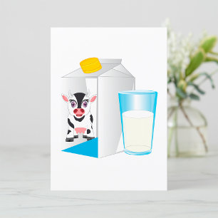 Glass Of Milk Invitation