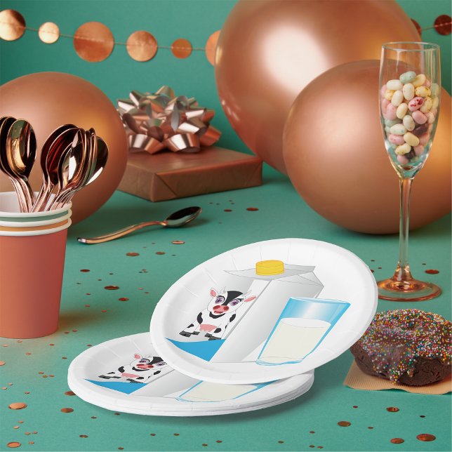 Glass Of Milk Paper Plate (Creator Uploaded)