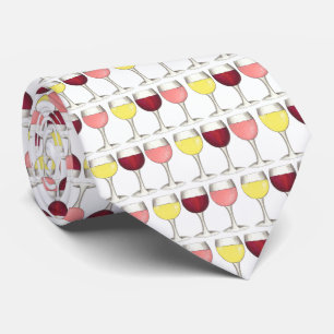 Glass of Red White Rosé Glasses Winery Wine Lover Tie