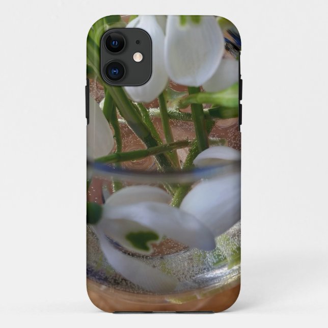 glass of snowdrops Case-Mate iPhone case (Back)