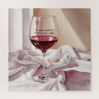 Glass of Wine Jigsaw Puzzle