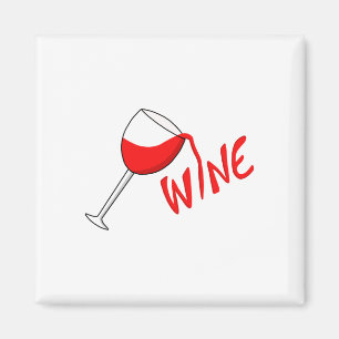 Glass of Wine Magnet