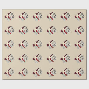 Glass of Wine not grapes alcohol red rose pinot Wrapping Paper