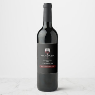 Glass of Wine, Wine Bar/Winery Label