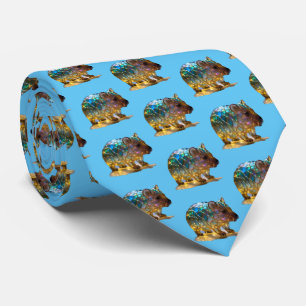 Glass Opalised Australian Wombat, Tie