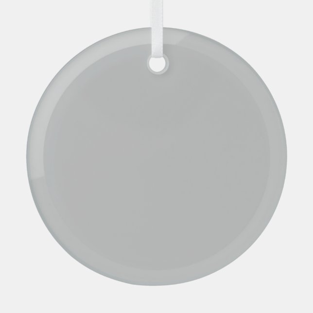 Glass Ornament | Elegant Circle | Holiday Keepsake (Front)