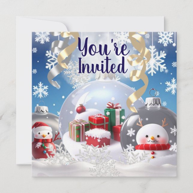 Glass Ornaments/Deck/Invitation Invitation (Front)