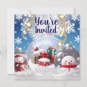 Glass Ornaments/Deck/Invitation Invitation