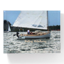 Glass Paperweight Sailing HideAway Sailboat