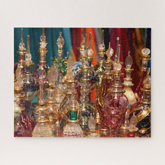 Glass Perfume Bazaar Egypt Jigsaw Puzzle 520 pc. (Horizontal)