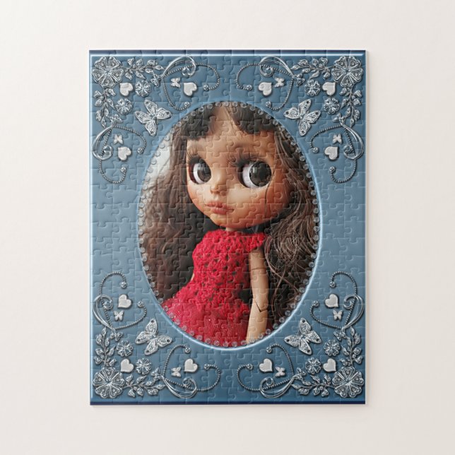 Glass photo frame , for photo , photo frame jigsaw puzzle (Vertical)