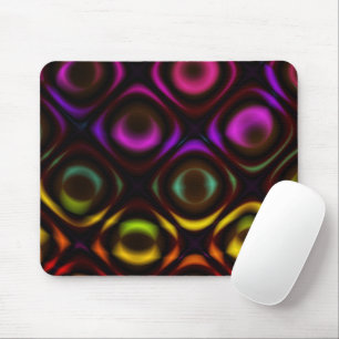 Glass   Rainbow Fractal Art Mouse Pad
