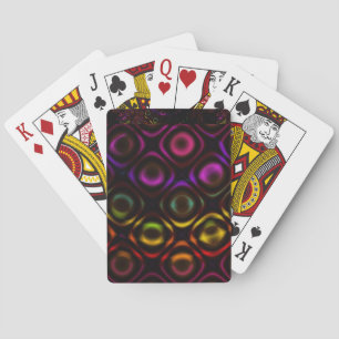 Glass Rainbow Fractal Art Playing Cards