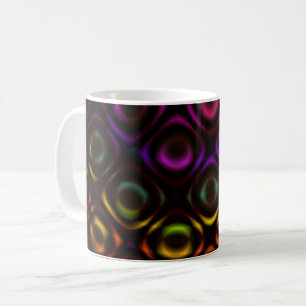 Glass Rainbow Fractal Art Wrap Coffee Mug
