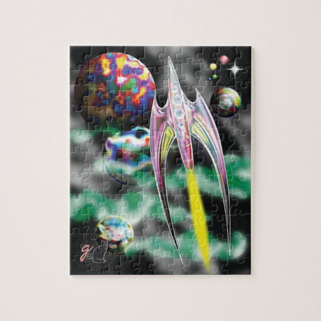 Glass Rocket Jigsaw Puzzle (Vertical)