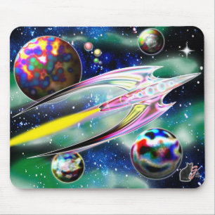 Glass Rocket Mouse Pad