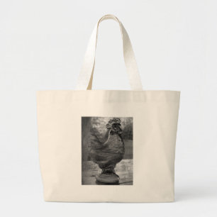 Glass Rooster Large Tote Bag