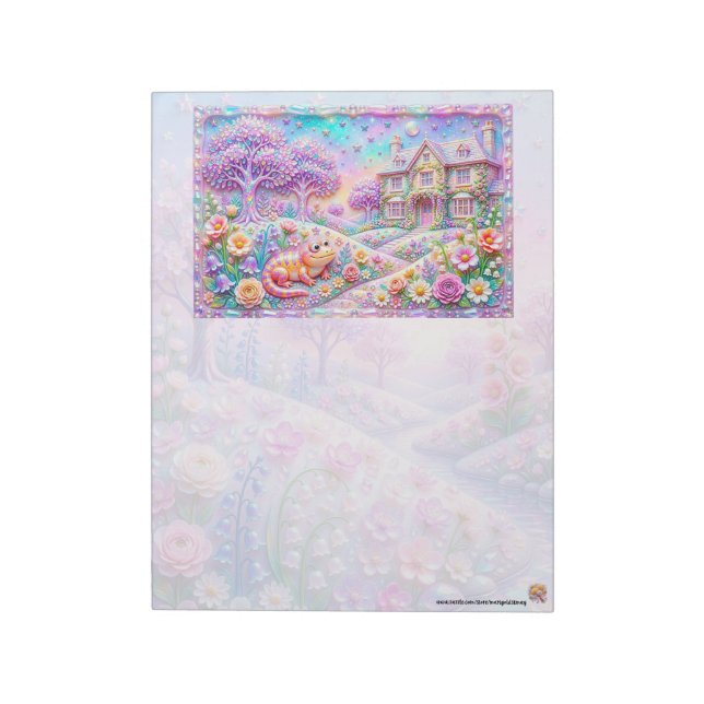 Glass Salamander Notepad (Rotated)