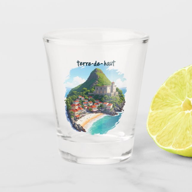 Glass shot Terre-de-Haut - Souvenir des Saintes, (Front)