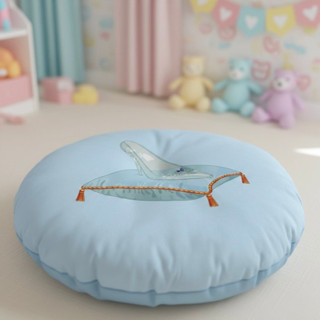 Glass Slipper Round Cushion (Creator Uploaded)