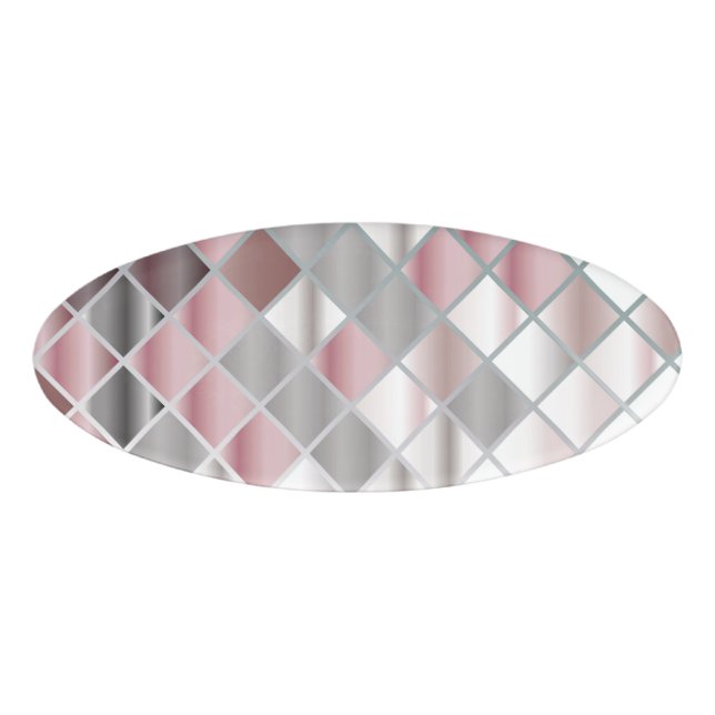 Glass Square Name Tag (Front)