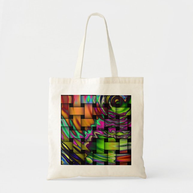 glass squares tote bag (Front)
