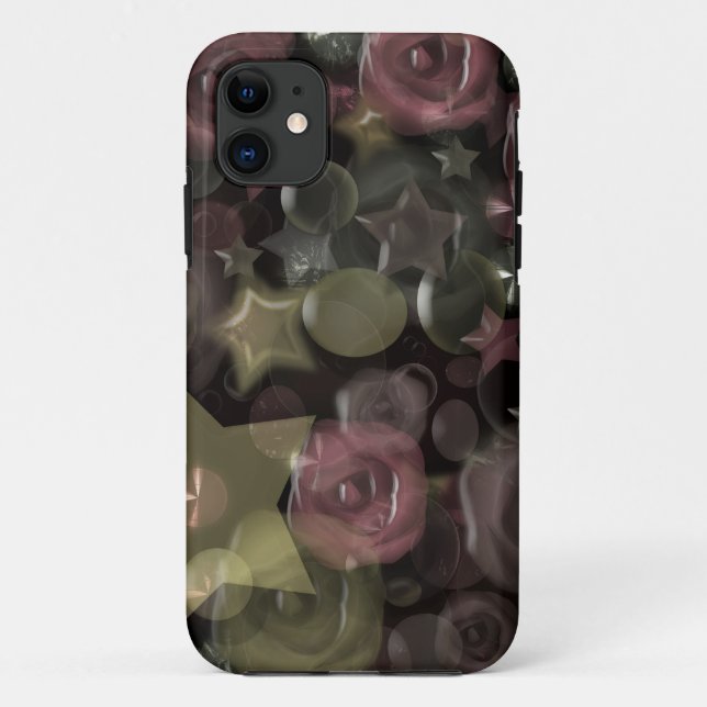 Glass, stars, flowers ceramic tile Case-Mate iPhone case (Back)