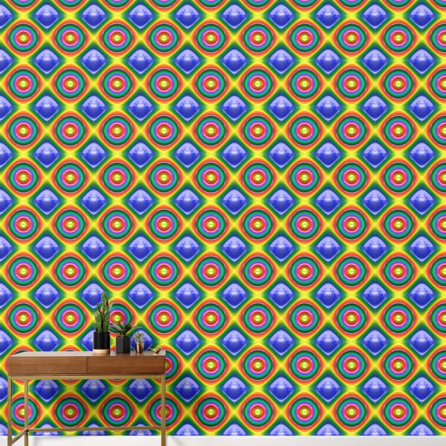 Glass Textured Pattern Wallpaper (Hallway)