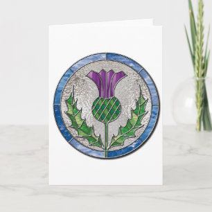 Glass Thistle Card