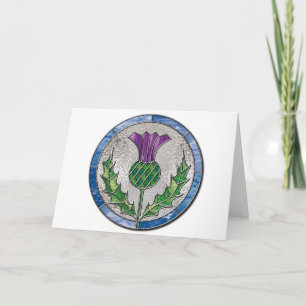 Glass Thistle Card