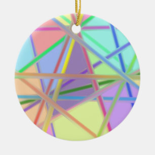 Glass Threads Ceramic Ornament