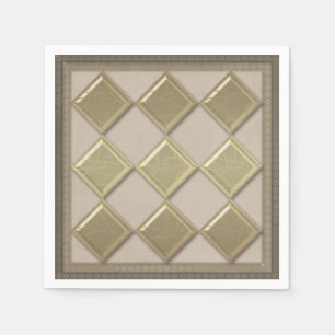 Glass tile 3D beige colour Napkin