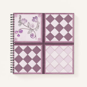 Glass tile 3D beige colour Notebook