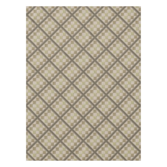 Glass tile 3D beige colour Tablecloth (Front)