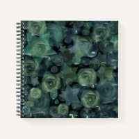 Glass tile 3D liquid roses and stars