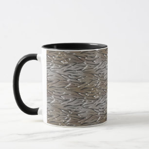 Glass tile 3D liquid tiger zebra skin leather Mug