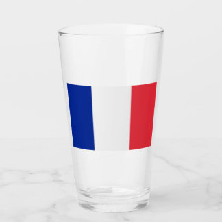 Glass Tumbler France Flag 16 onz