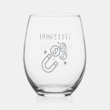 Glass Tumbler with Grabovoi Code | Money Magnet |