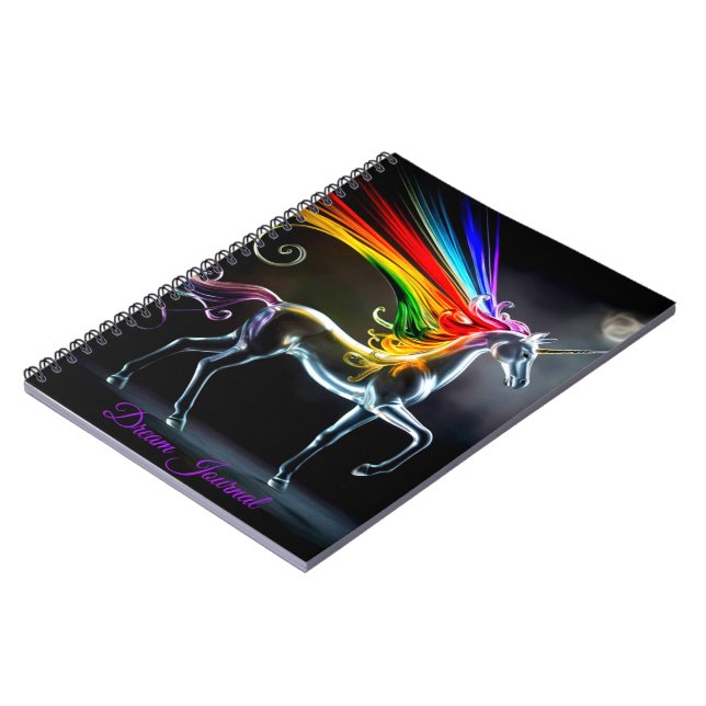 Glass Unicorn Dream Journal (Left Side)