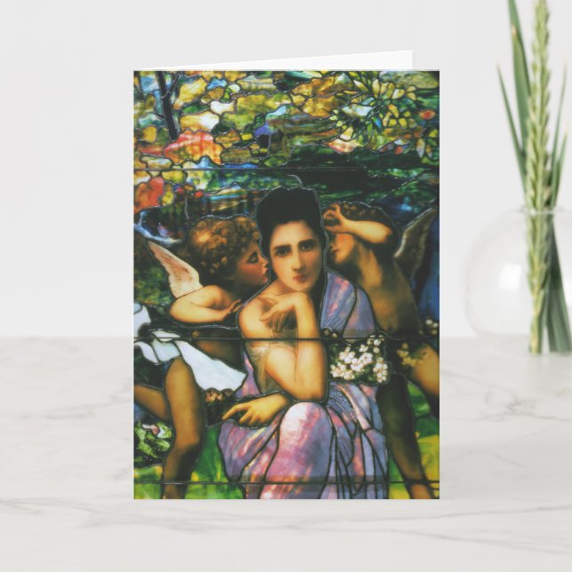 Glass Window Arts by Louis Tiffany Card (Front)