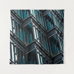 GLASS WINDOW BUILDING TAPESTRY