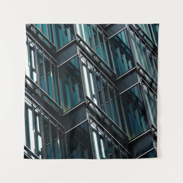 GLASS WINDOW BUILDING TAPESTRY (Front)
