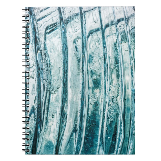Glass window ice crystal frost notebook (Front)