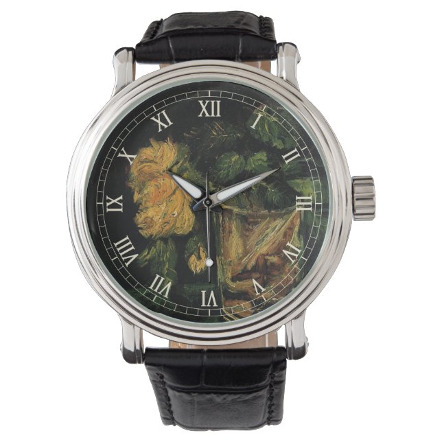 Glass with Roses by Vincent van Gogh Watch (Front)