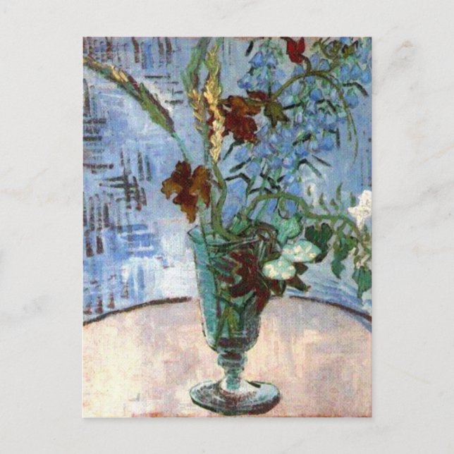 Glass with Wild Flowers, Vincent van Gogh Postcard (Front)